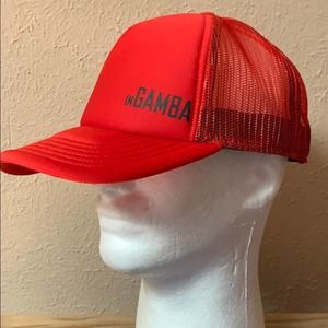 InGamba Cycling Red Snapback Rare Sample NWOT